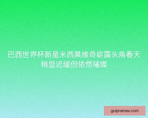 巴西世界杯新星米西莫维奇崭露头角春天稍显迟缓但依然璀璨